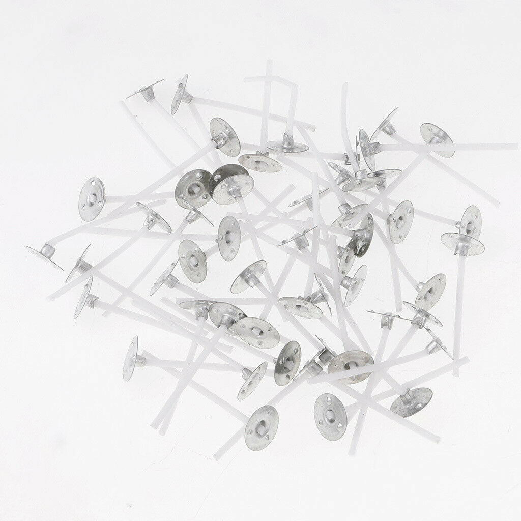 200 Pack Pre Waxed Candle Wicks With Sustainers For Making Tea light Candles