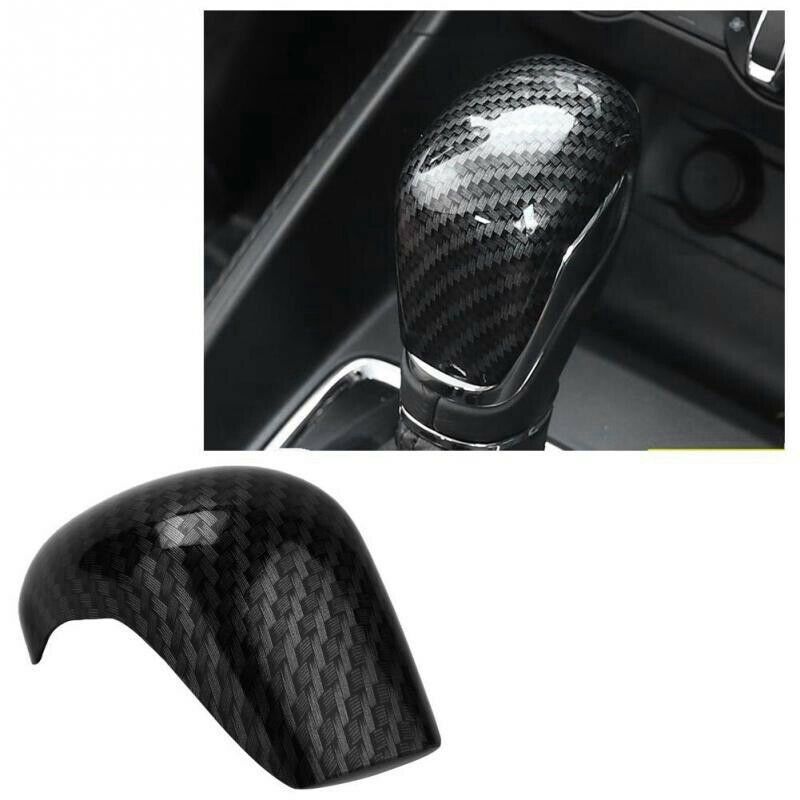for MG ZS 2017 - 2020 EV MG6 Carbon Fiber ABS Gear Shift Knob Head Cover TriA9O6