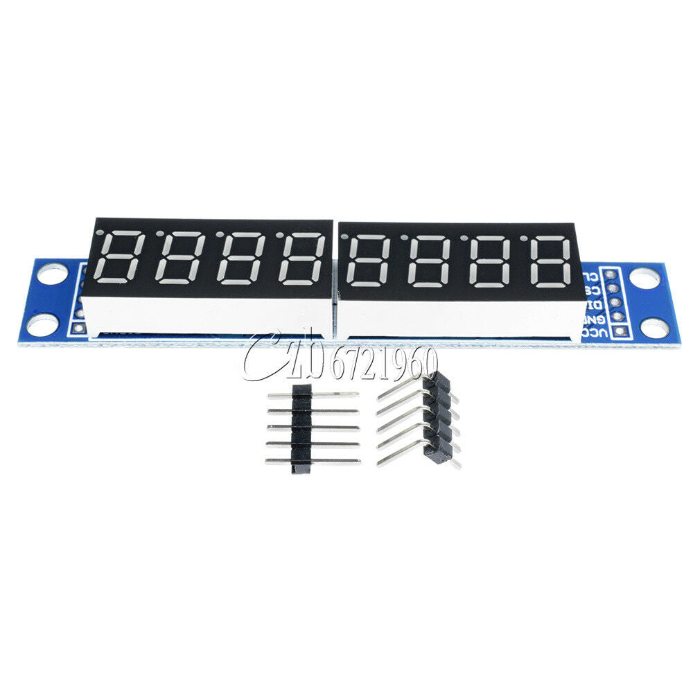 Blue MAX7219 LED Dot Matrix 8 Digit Digital Tube Display Control For Arduino