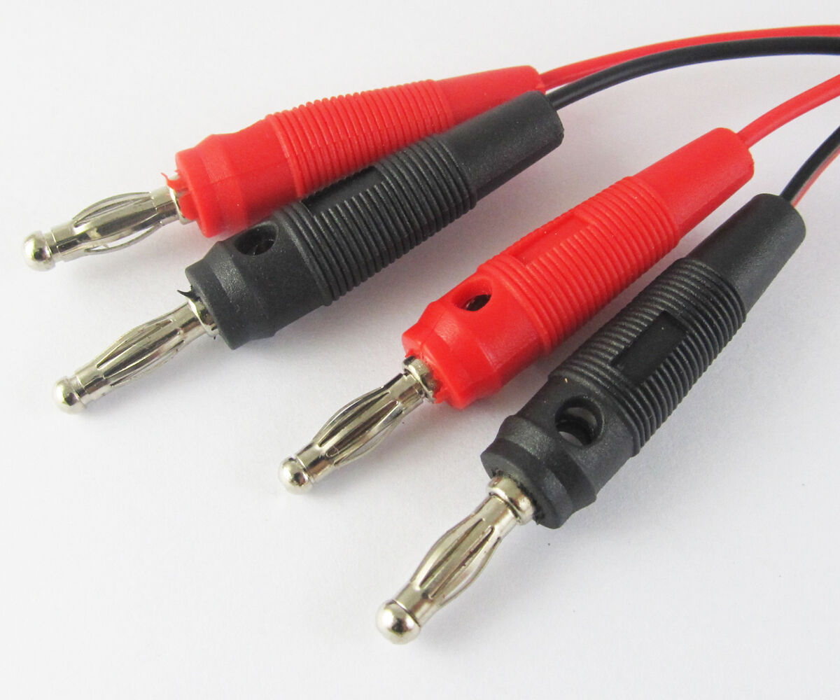 10sets 3.3ft/1m 4mm Banana Plug to Banana Plug Dual 4mm Banana Plug Test Cable
