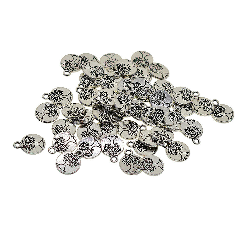 Wholesale 50 delicate tree of life Charm Pendant beaded Jewelry Making Craft