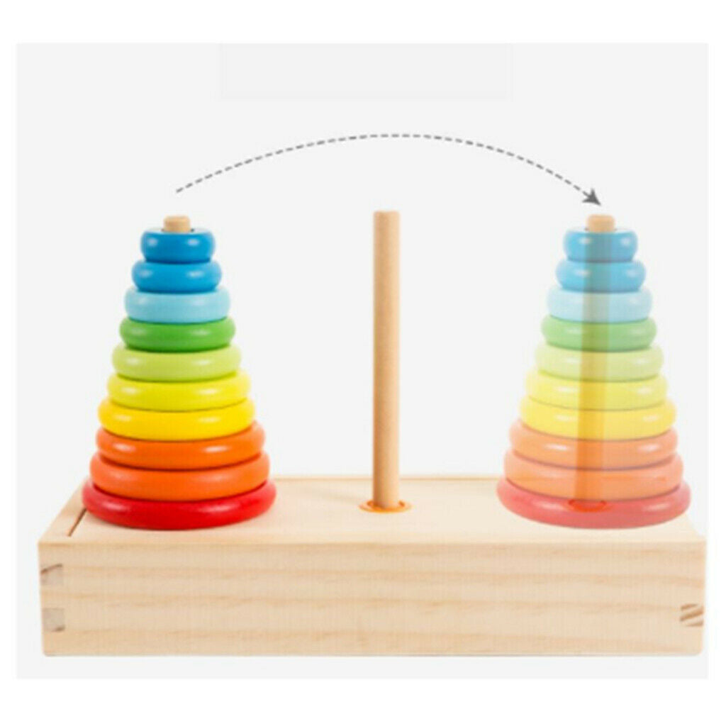 10-Layered Stacking Blocks Stack Up Rings Toys