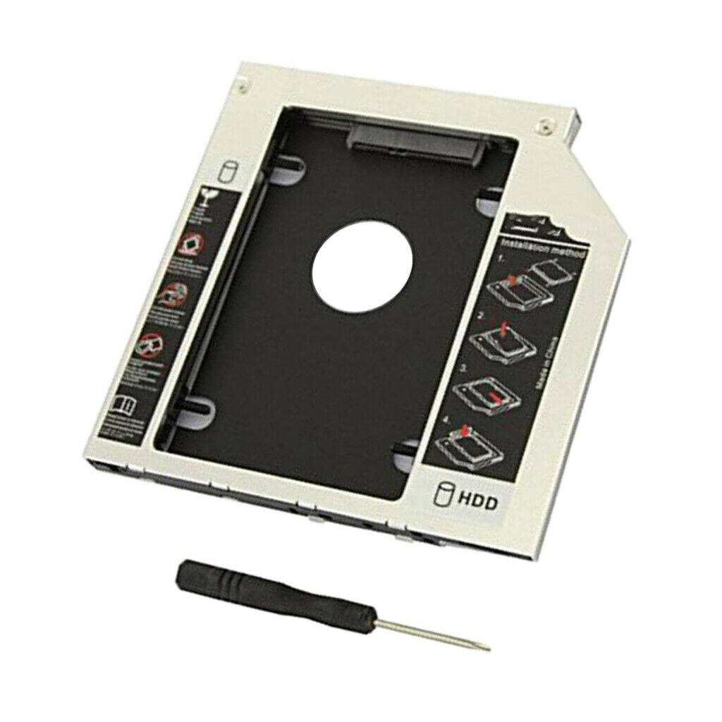 2.5" 9.5mm Hard Drive Disk Tray Caddy Universal For CD/DVD-ROM Replacement