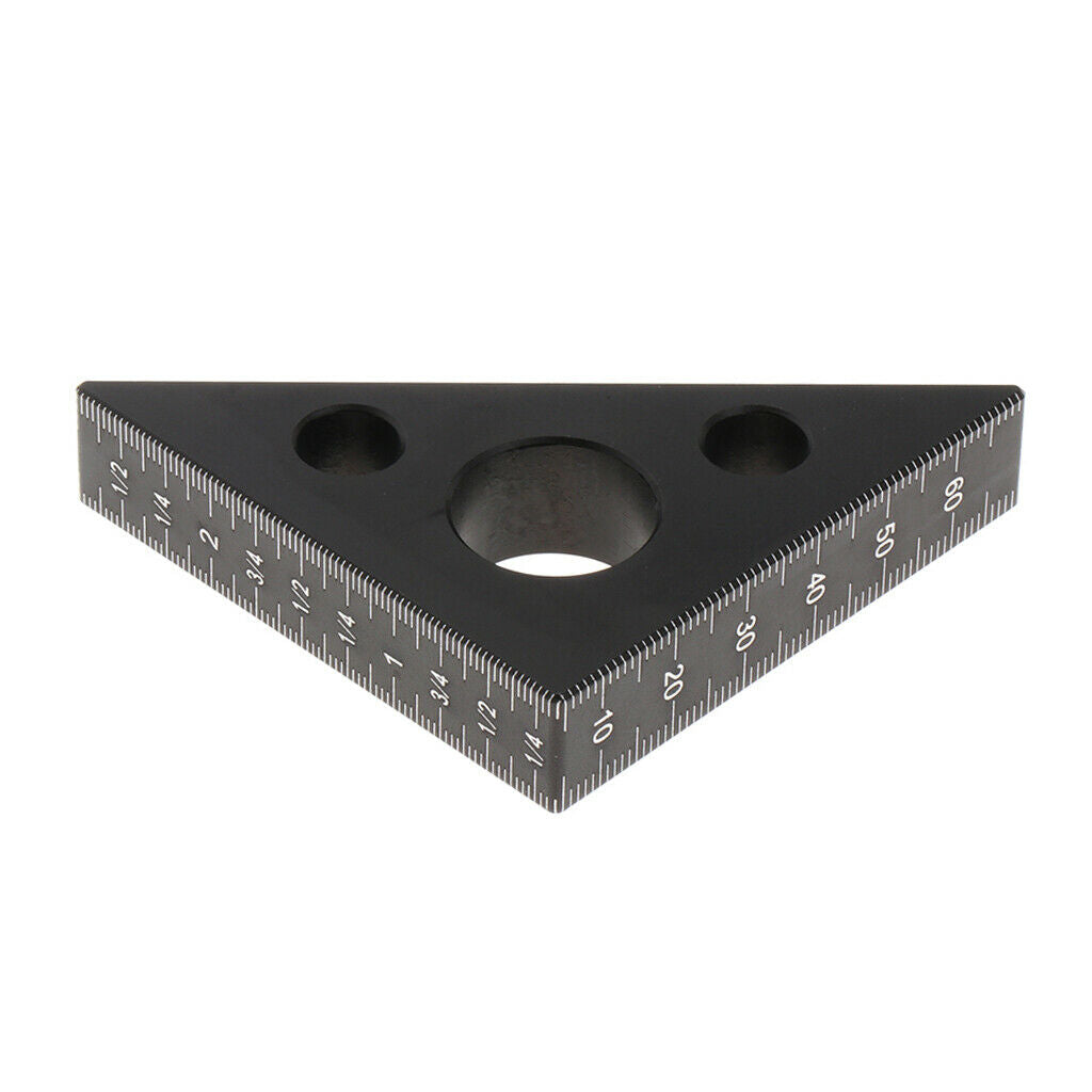 2 lot Metric Aluminum Alloy Woodworking Triangle Square Pressional Easy-Read