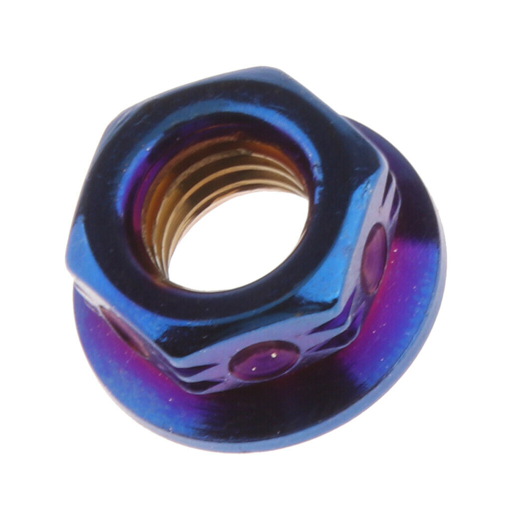 M8 Flange Nut for Motorcycle Electric Bike Sprocket Bolt Colourful