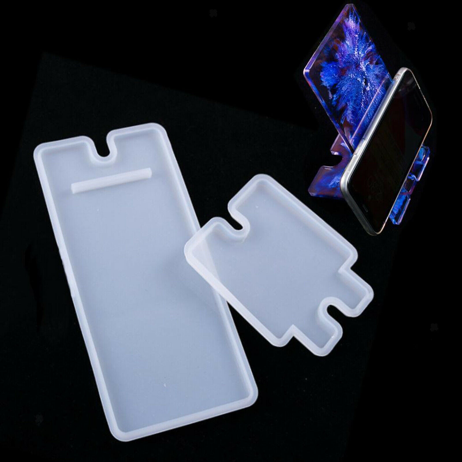 DIY Cell Phone Stand Epoxy Mold Universal Smartphone Holder Silicone Molds