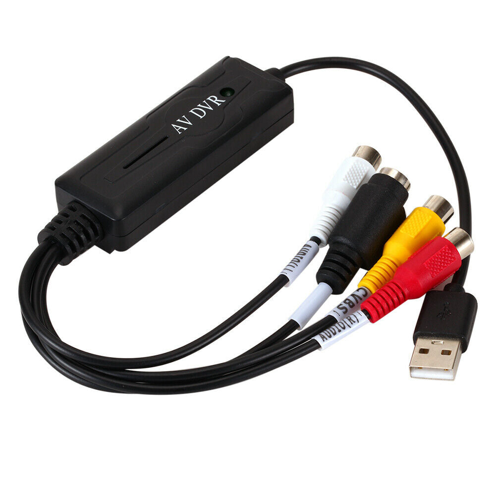 USB 2.0 Video Capture Card AV S RCA Converter Adapter for DV/Hi8/VHS TV DVD