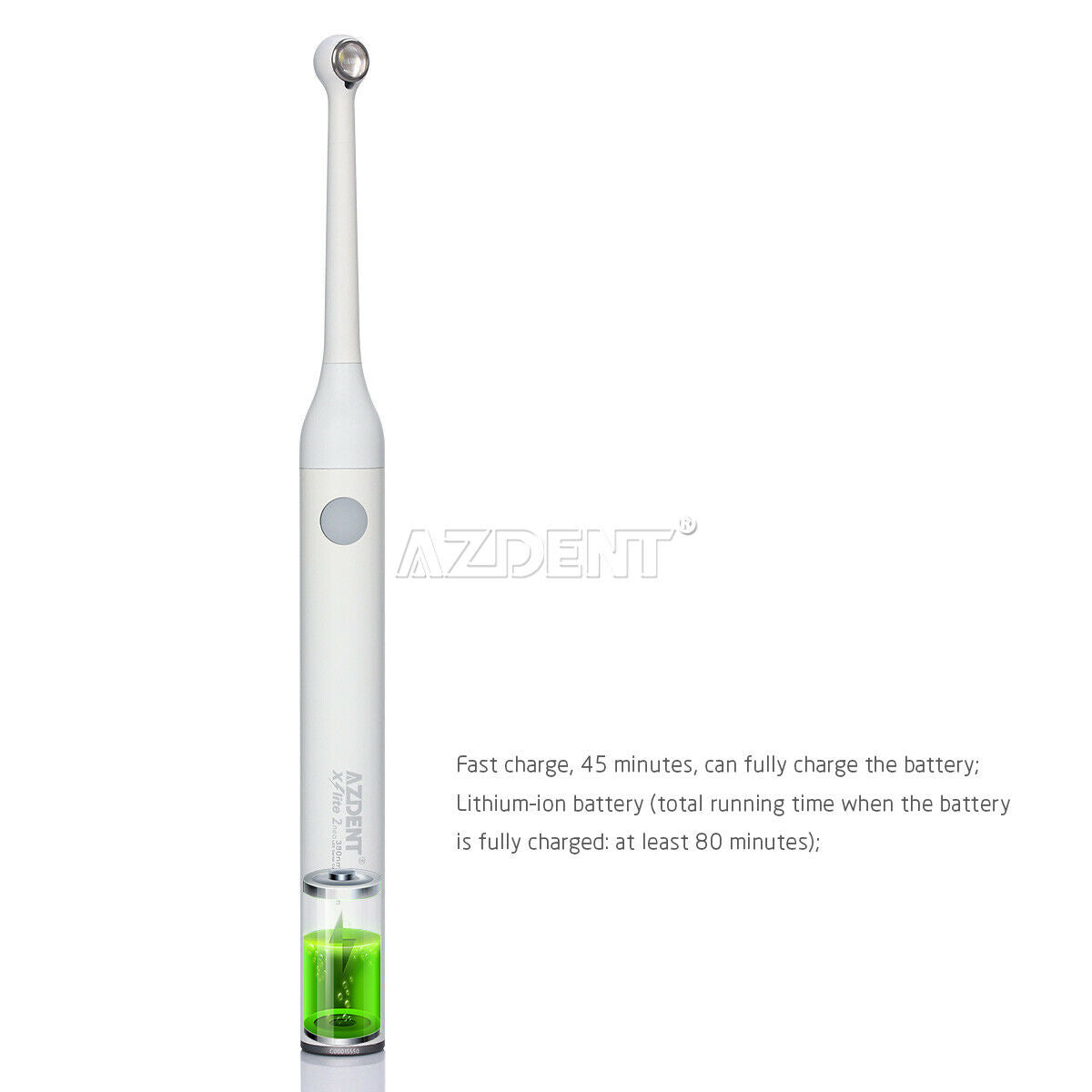 Dental Curing Light High Power 2300mW/cm² White Broad Band LED X2 AC 100-240V
