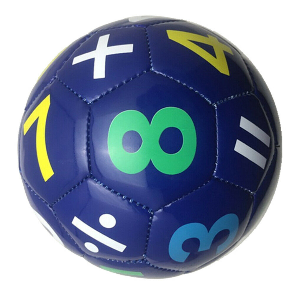 Children Football Penguin/Number Pattern Ball Kids Soccer Blue Number Ball