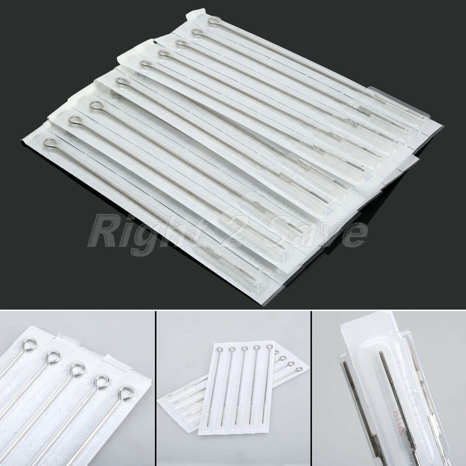 10pcs Disposable 9RS Tattoo Needles Professional Stainless Steel Round Liner