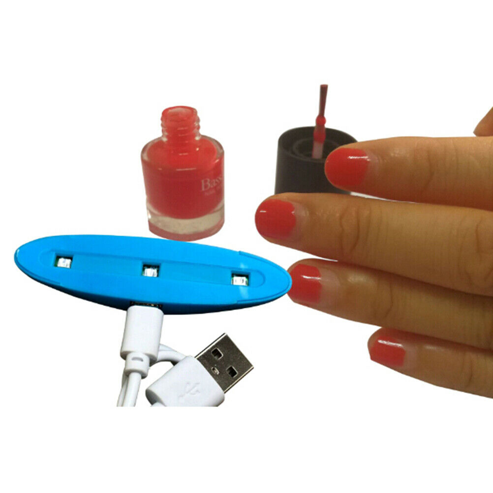 Portable 3W USB UV LED Curing Lamp Light Nail Gel Polish Dryer Machine Manic_DD