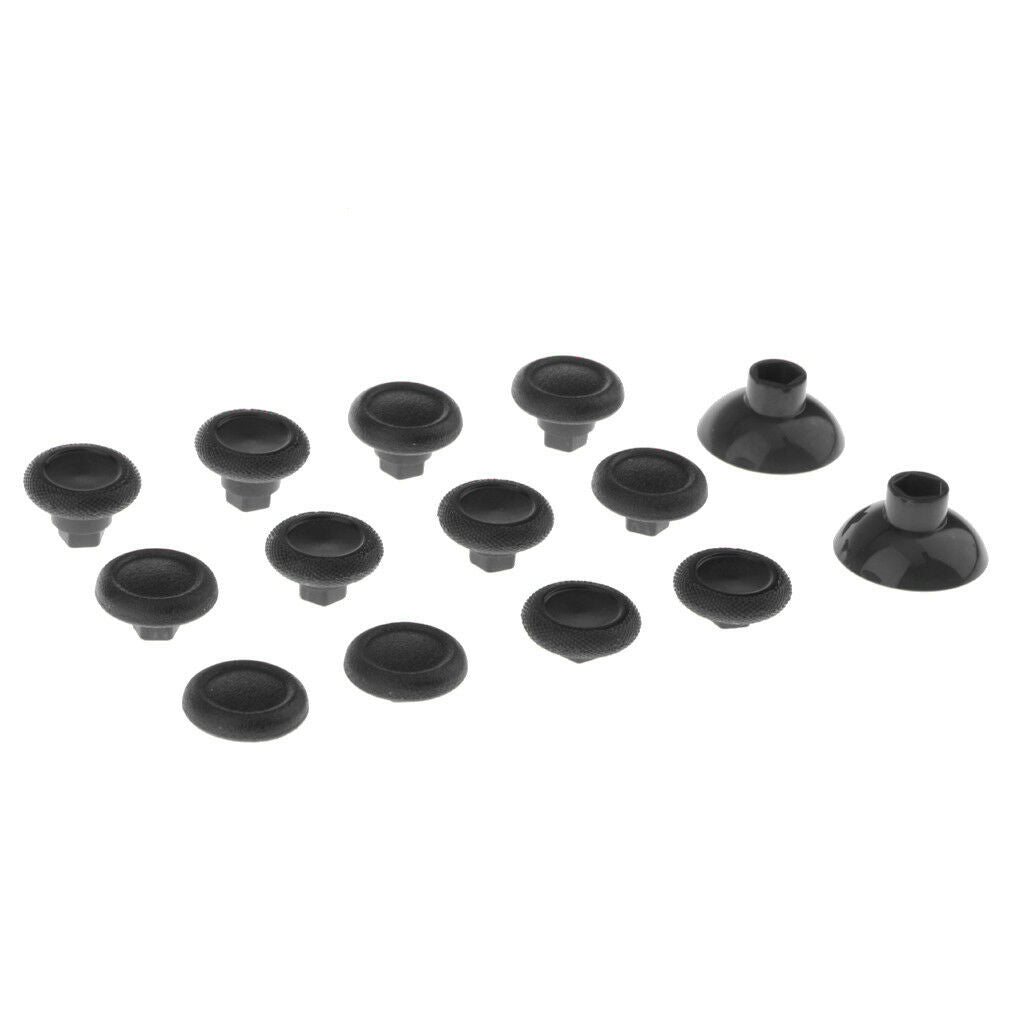 14 in 1 Thumbstick Thumb Stick Replacement for PS4     Controller Black
