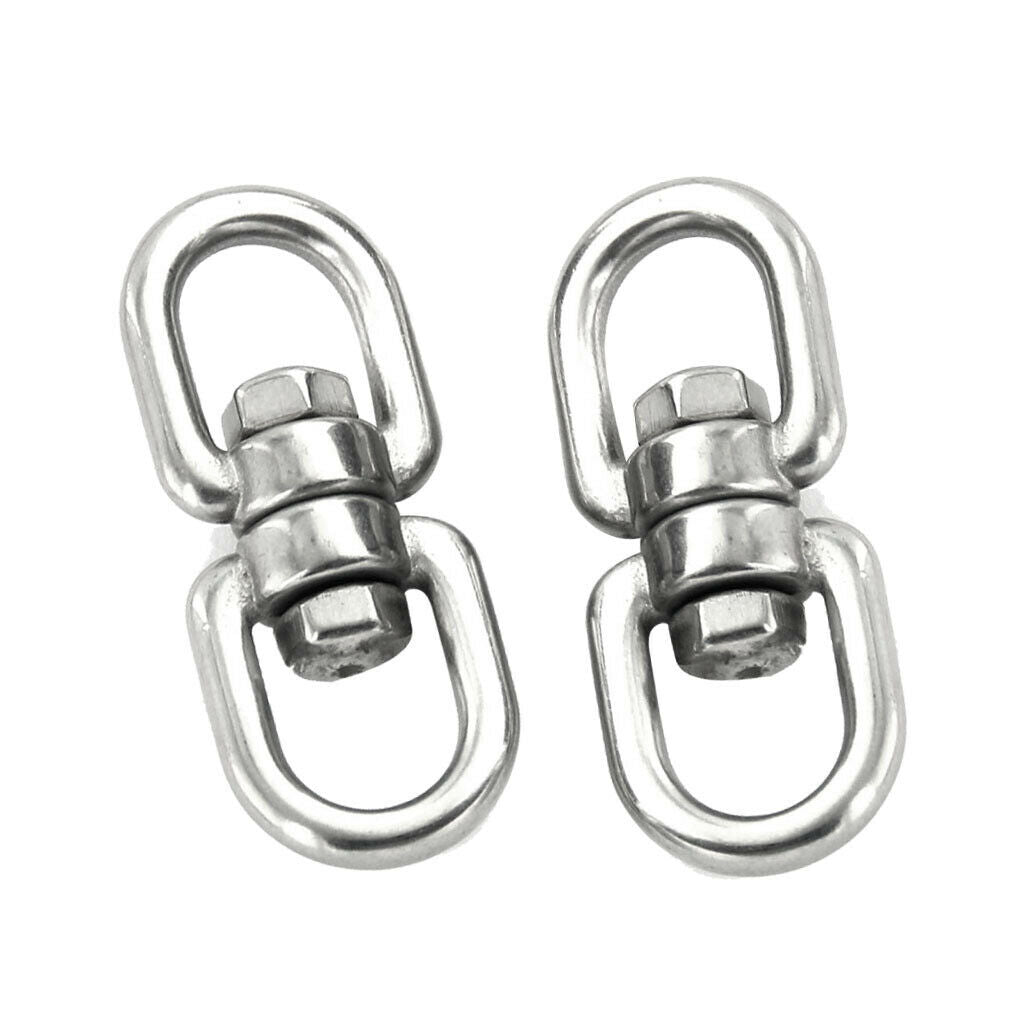 3X 2pcs Carabiners Hooks Buckles Rotation for Hiking Climbing Mountaineering