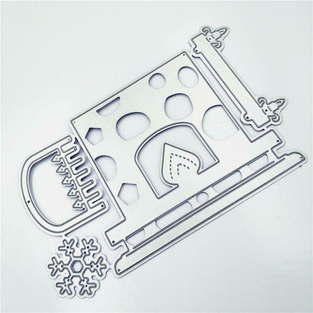 Halloween Fireplace DIY Cutting Dies Stencil Scrapbook Embossing Album Card @