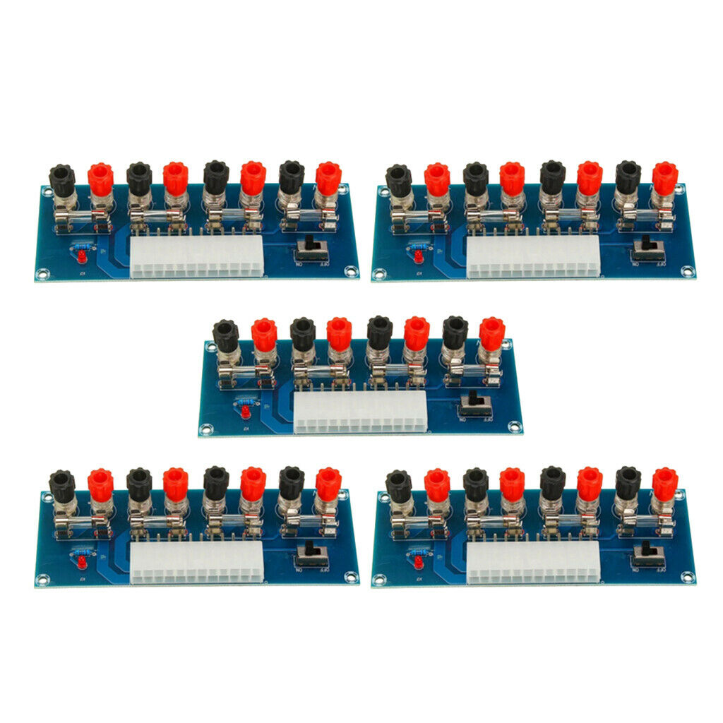 Set of 5 24 Pins XH-M229 ATX Benchtop Power Board Supply Modules Connector