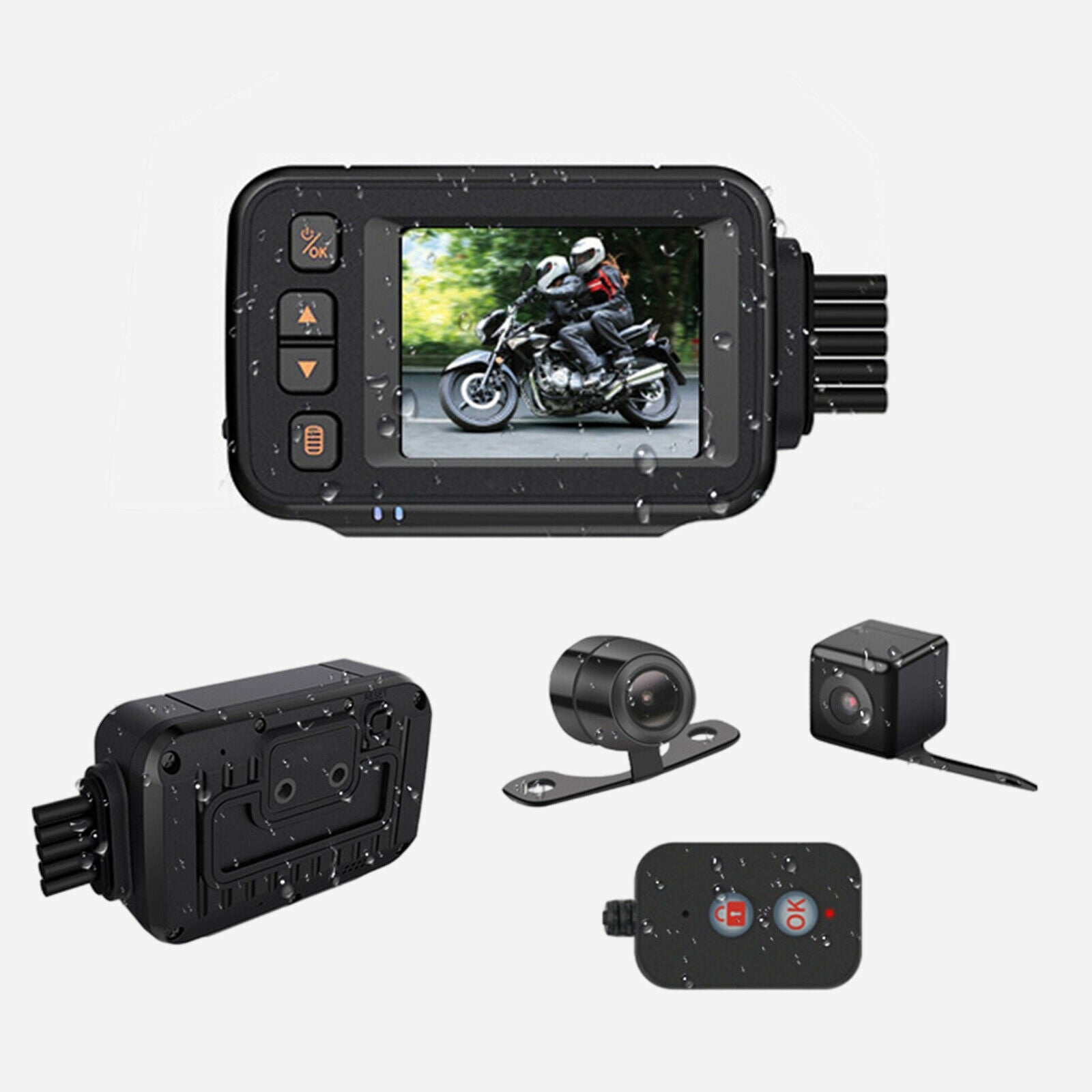 720P HD Motorcycle DVR Video Recorder Dash Cam Driving Camcorder Waterproof