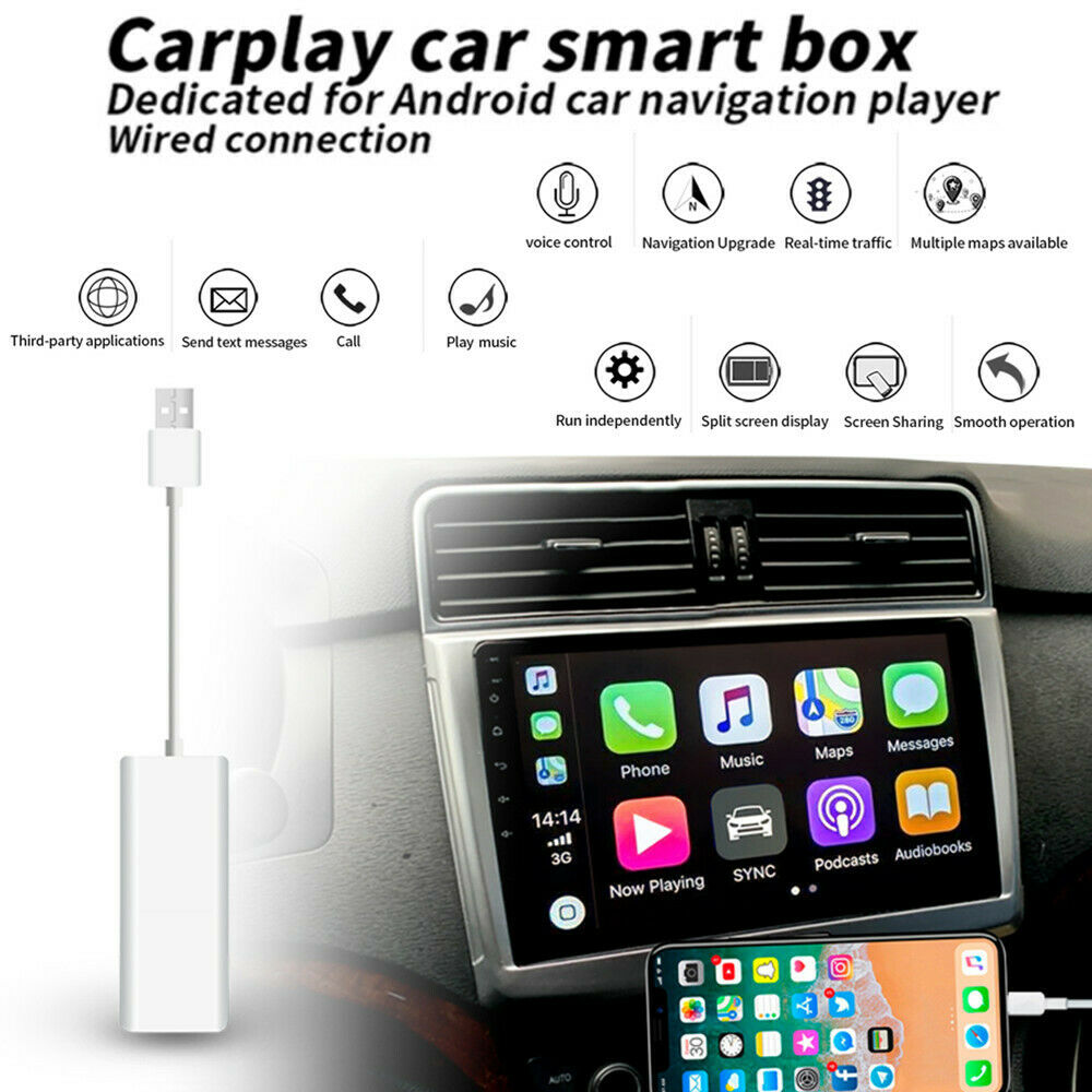 5V USB Dongle Carplay Car Navigation System MP5 Head Unit Fit for iOS Android