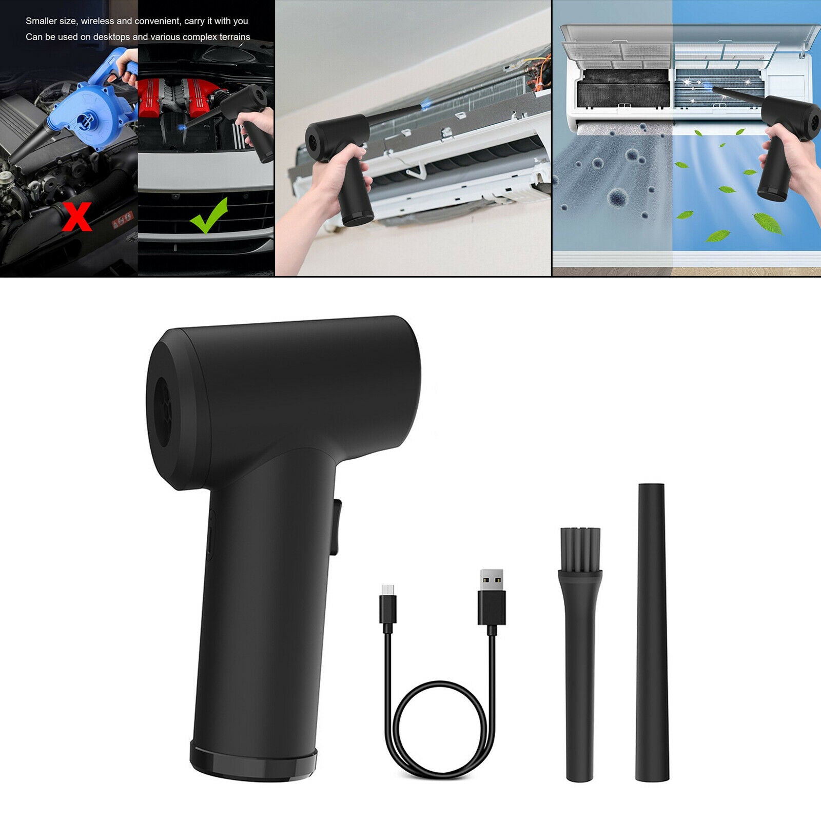 Handheld Wireless Air Duster 6000mAh 5000 RPM for Mobile Phone Household
