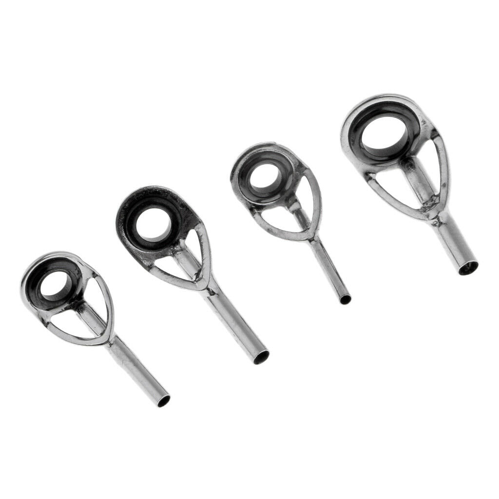 41pcs Fishing Rod Guides Eye Rings Rod Top Ring DIY Tip Repair Kit 1.0-18mm
