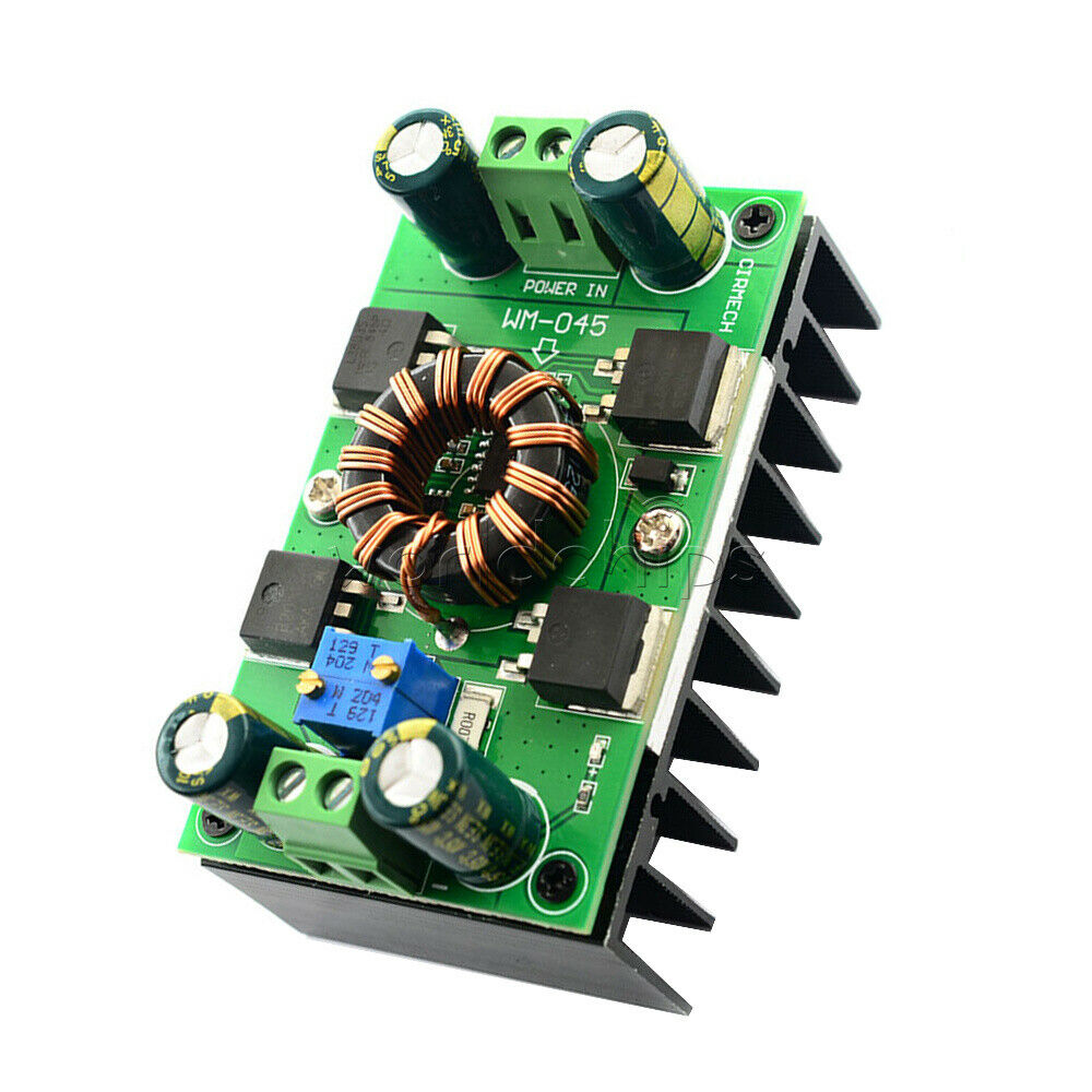 DC 5V~30V 300W 10A CC CV Auto Step-Up Step-Down Buck-Boost Power Supply Module