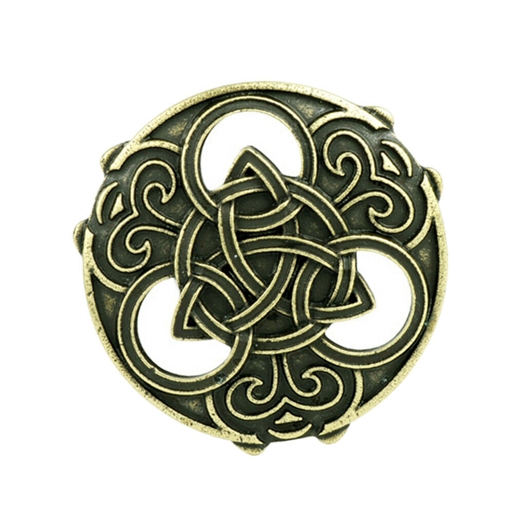 4Pcs Pennanular Cloak Norse Knot Brooch Pin Medieval Sweater Cloak Pin Badge