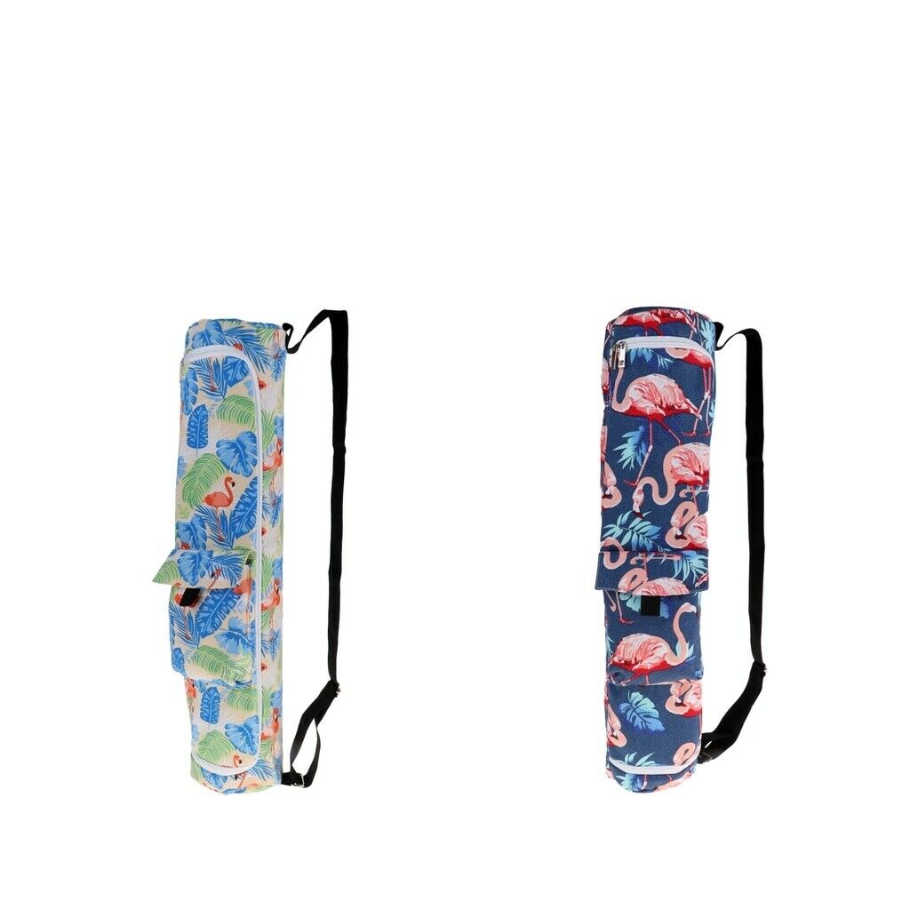 2pcs/set Durable Canvas Sports Yoga Mat Carrier Bag for Pilates Workout Mats