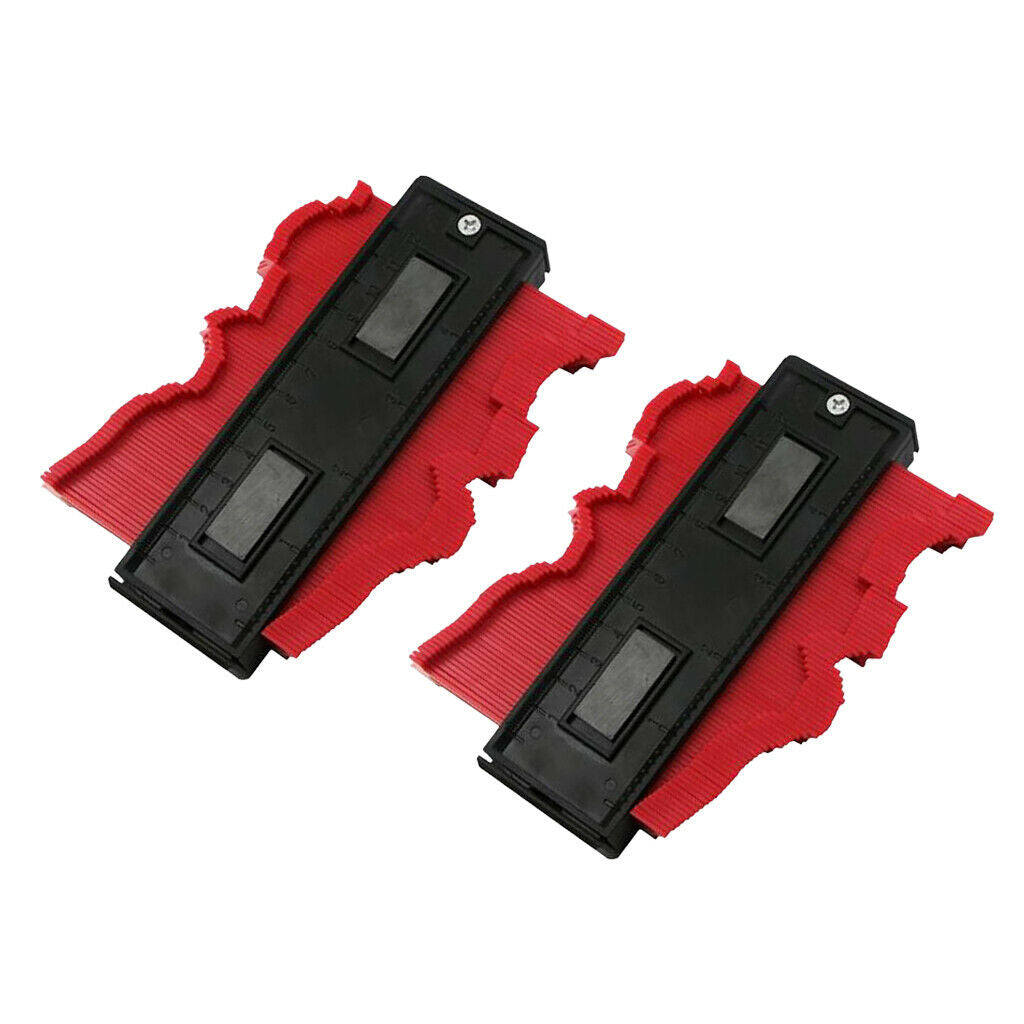2 Pieces Duplicating Contours of Irregular Profile Measurement Gauge 120 Mm -