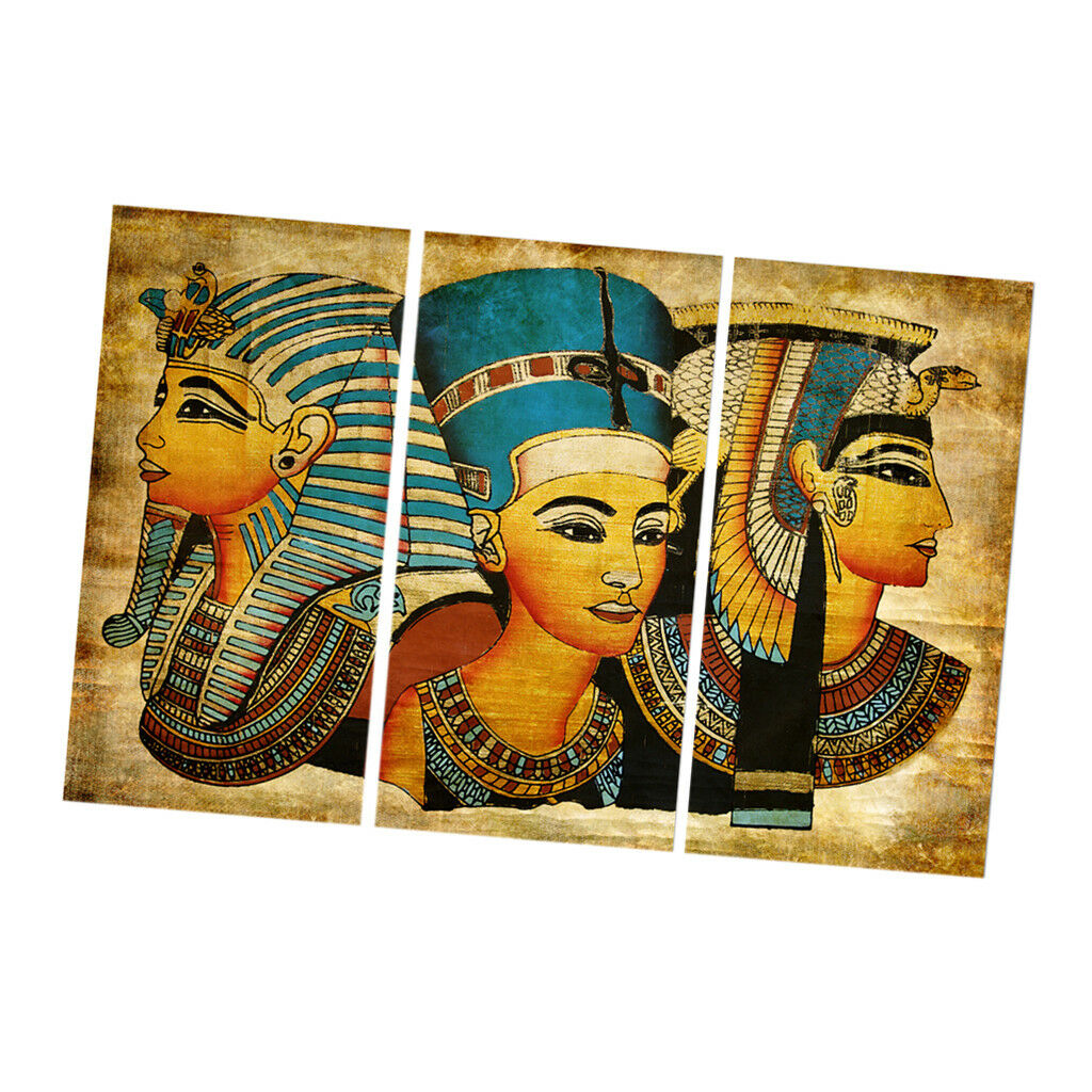 Modern Canvas Wall Art of King of Egypt for your Living Room-3 Panel Size S