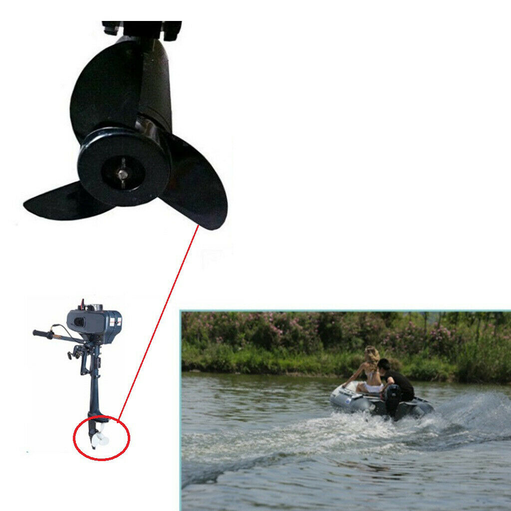 Boat PROPELLER 3 Blade Iron PROP Outboard Engine 2/4 Stroke 2 Stroke  4 P