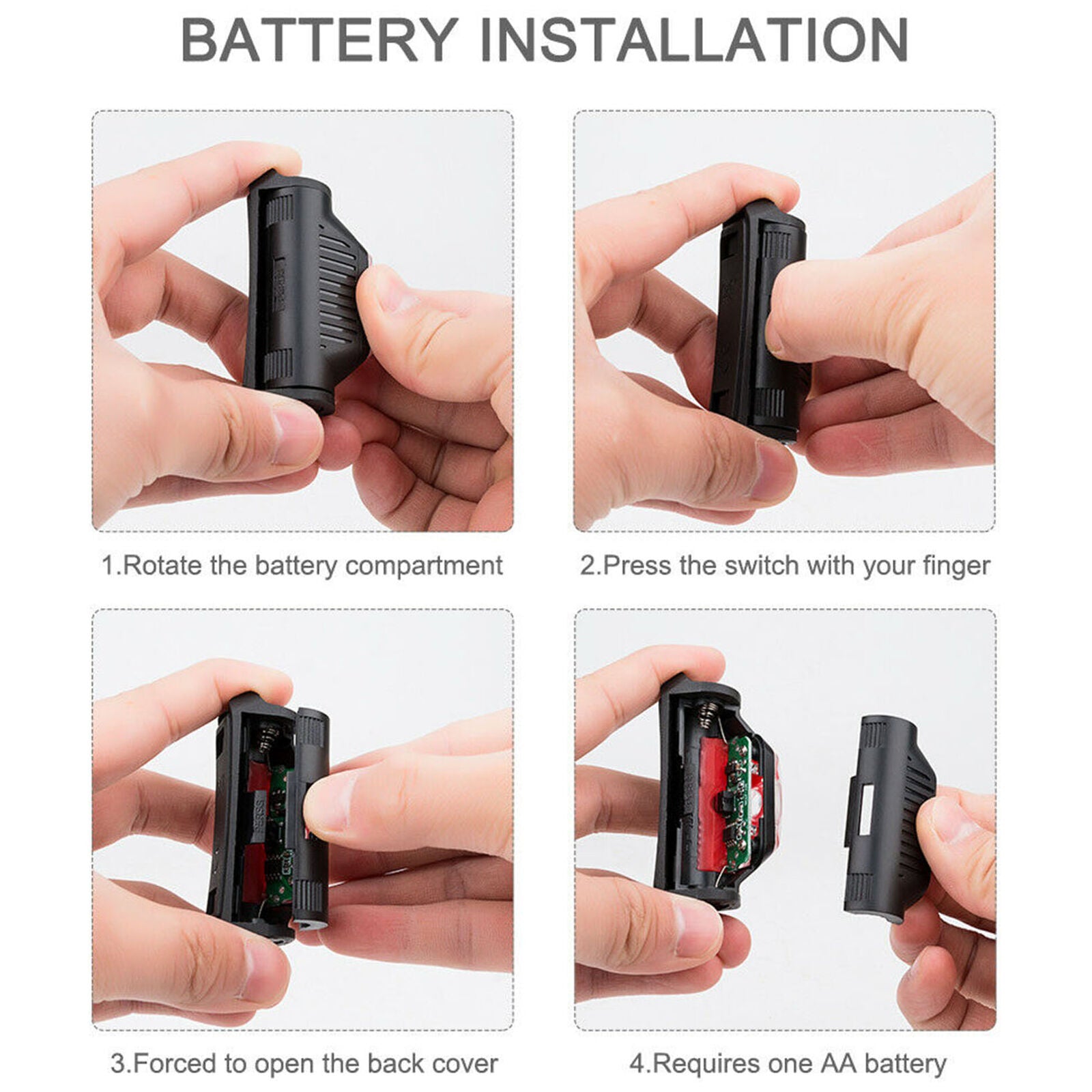 LED Mini Headlamp Headlight Head Lamp Light IPX-5 Torch Flashlight 4 Modes