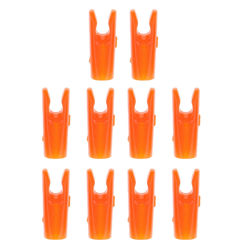 20 Pieces Orange Archery Hunting Bow Arrow Insert Pin Nock SHAFT TAILS