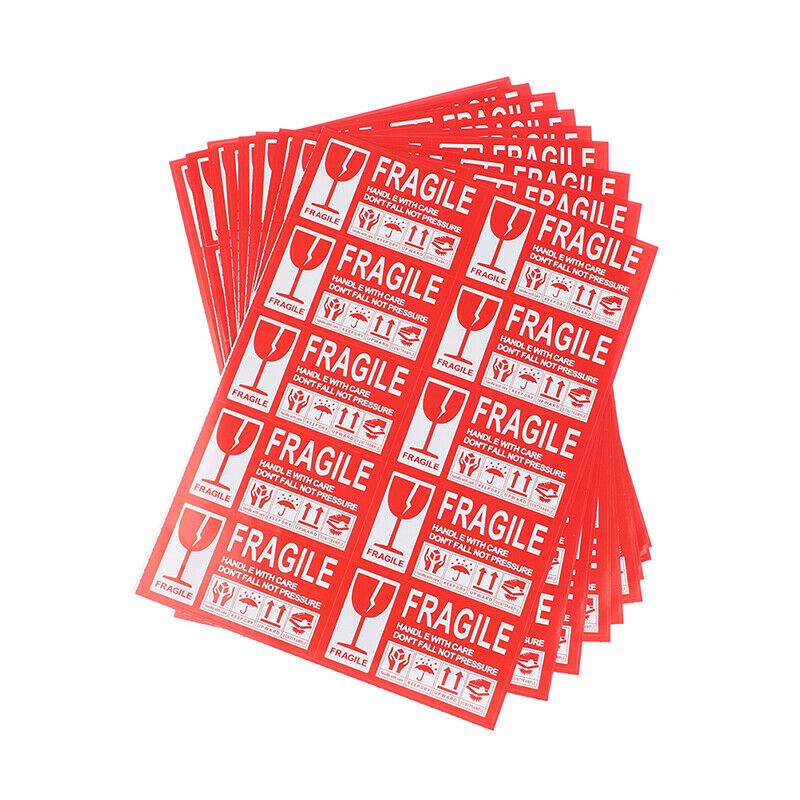 500Pcs Fragile Stickers Fragile Label Warning Labels Fragile Products StickeBDA