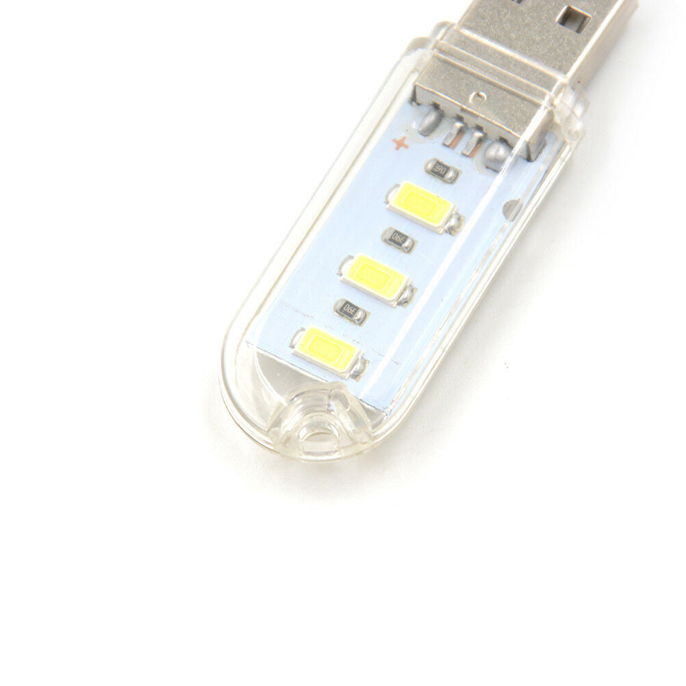 2pcs Mini USB LED Night light Camping lamp For Reading Bulb Laptops Computer DD