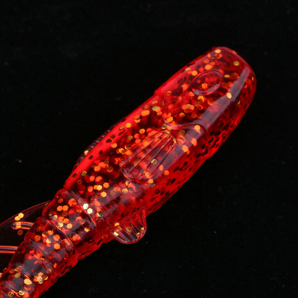 5 pieces of soft silicone fishing lures. Lifelike fishing lures. Fishing tackle