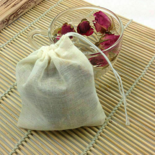 Reusable Eco Friendly Cotton Drawstring Muslin Bags (Natural Color)- SAMPLES