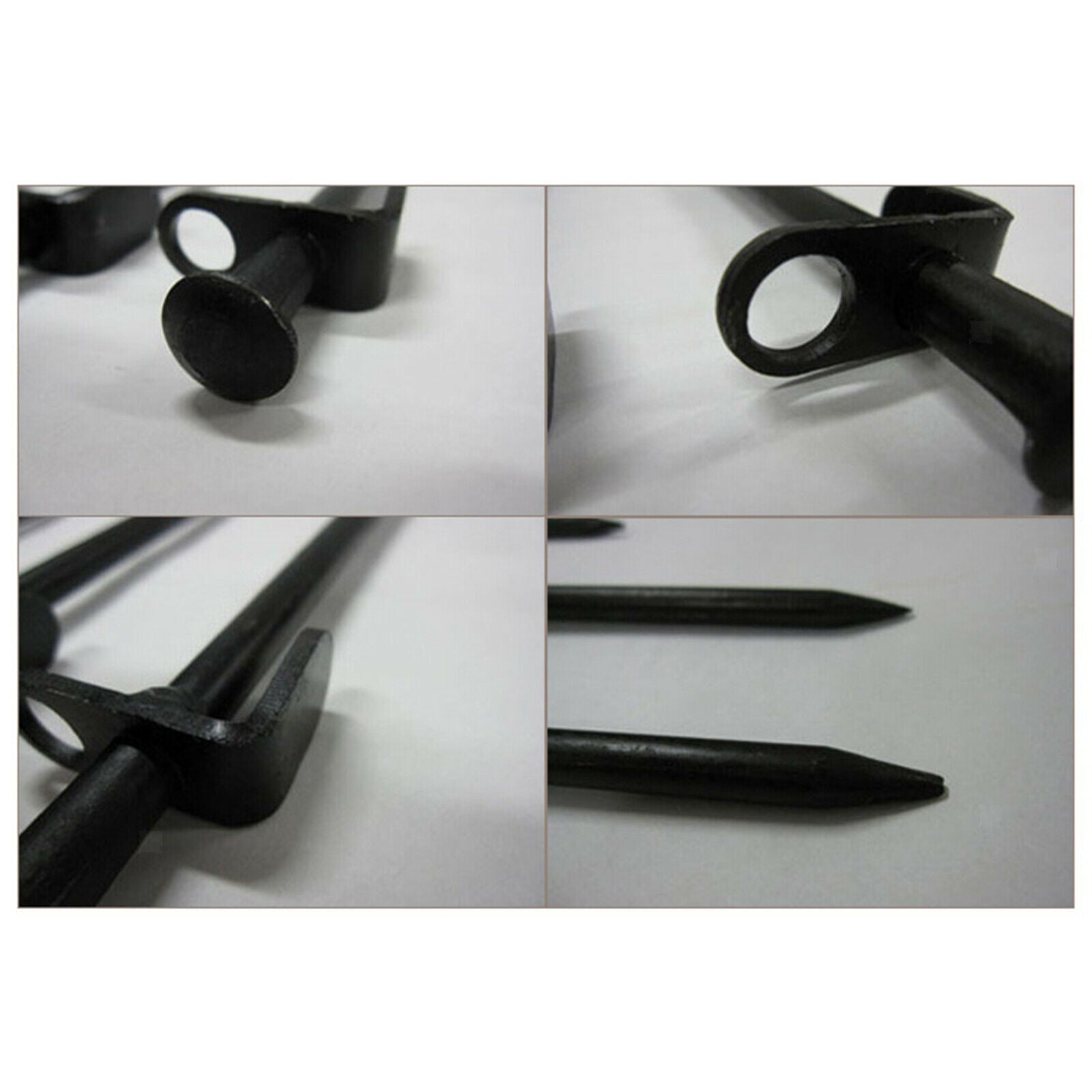 Metal Camping Tent Stakes Pegs Multiuse Ground Nails for Outdoor Climbing