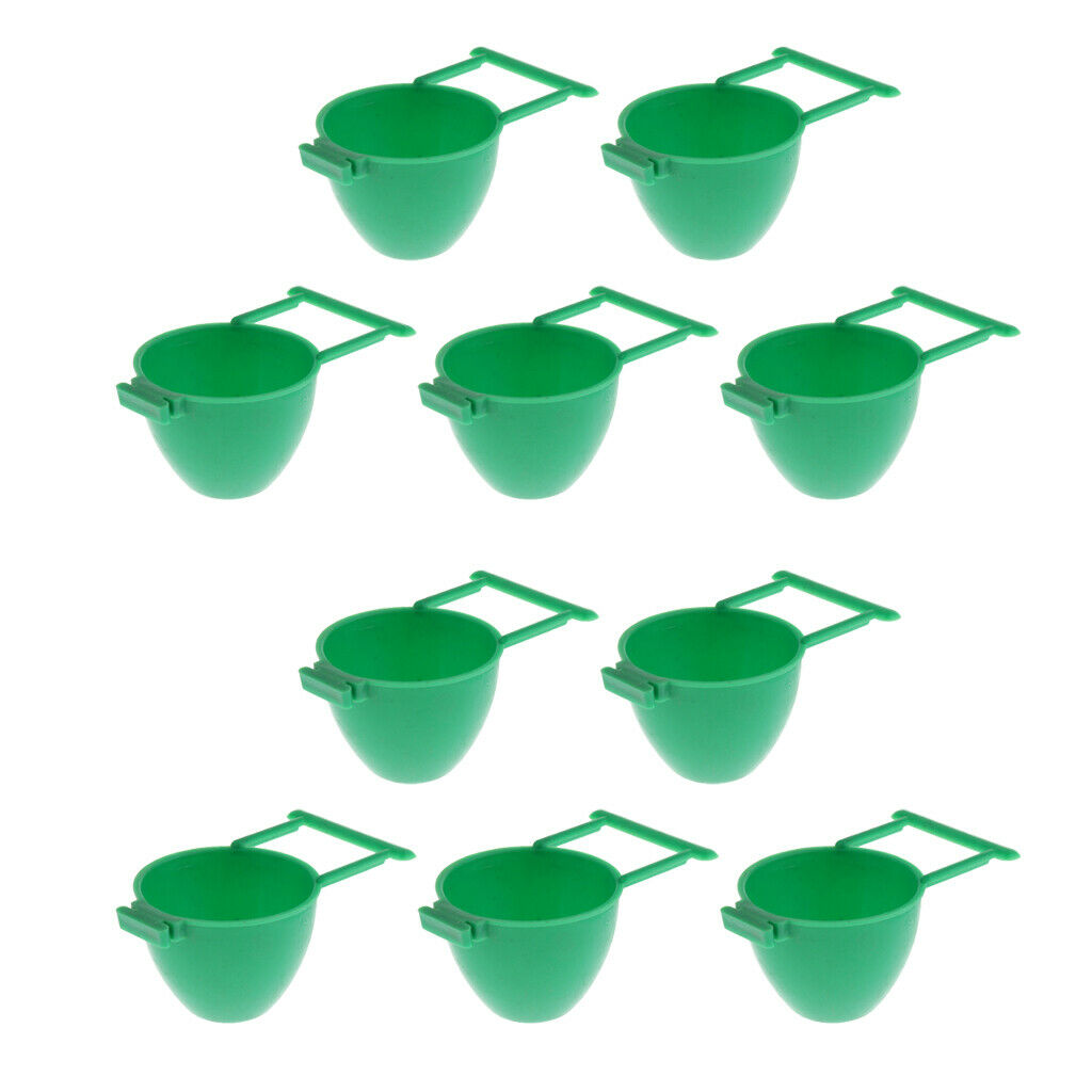 10 Pieces Automatic Pet Bird Water Feeder Plastic