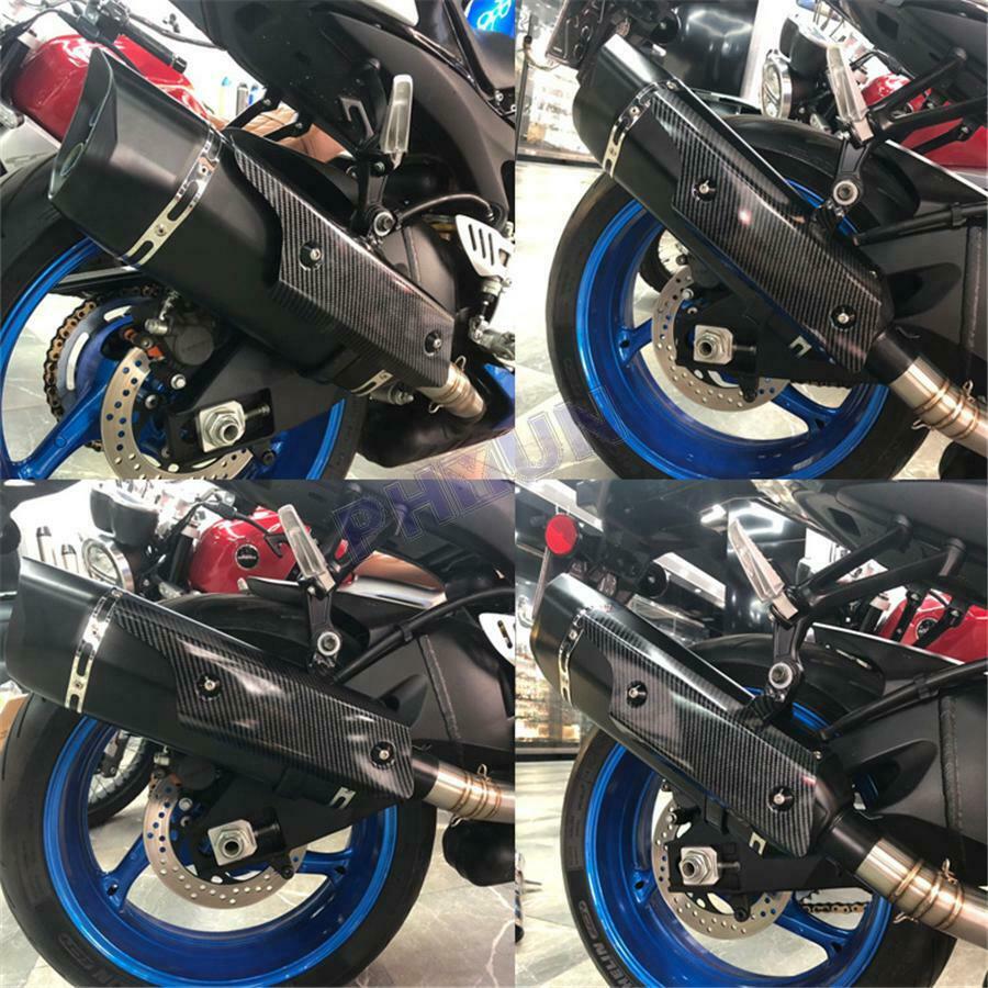 Univesal Motorcycle Exhaust Pipe Heat Shield Cover For Hexagonal Exhaust Pipe