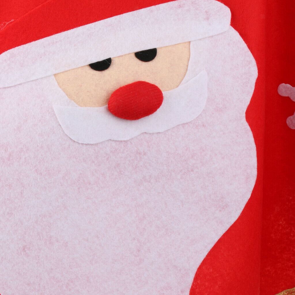 Christmas Tree Skirt Santa Snowman Reindeer Xmas Carpet Apron Party Decor