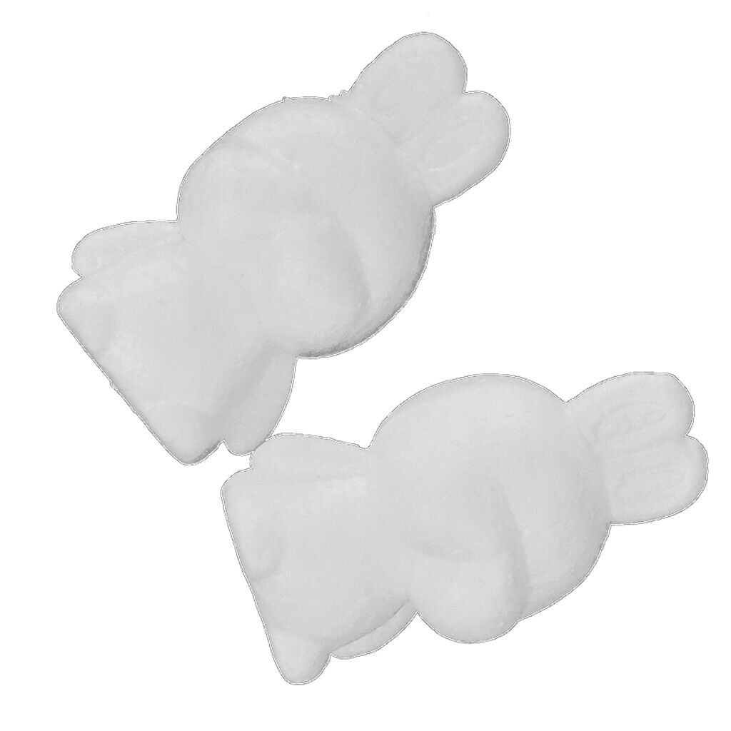 2pcs Craft Foam Rabbit - Bunny-Shaped Polystyrene Foam for Arts and Craft Use -