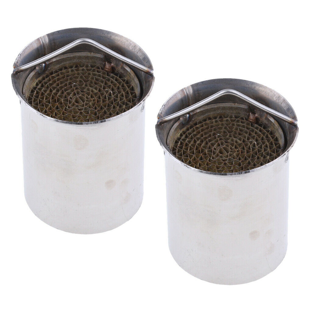 2 Pieces 51mm Motorbike Exhaust Muffler Silencer Pipe DB killer Replacement