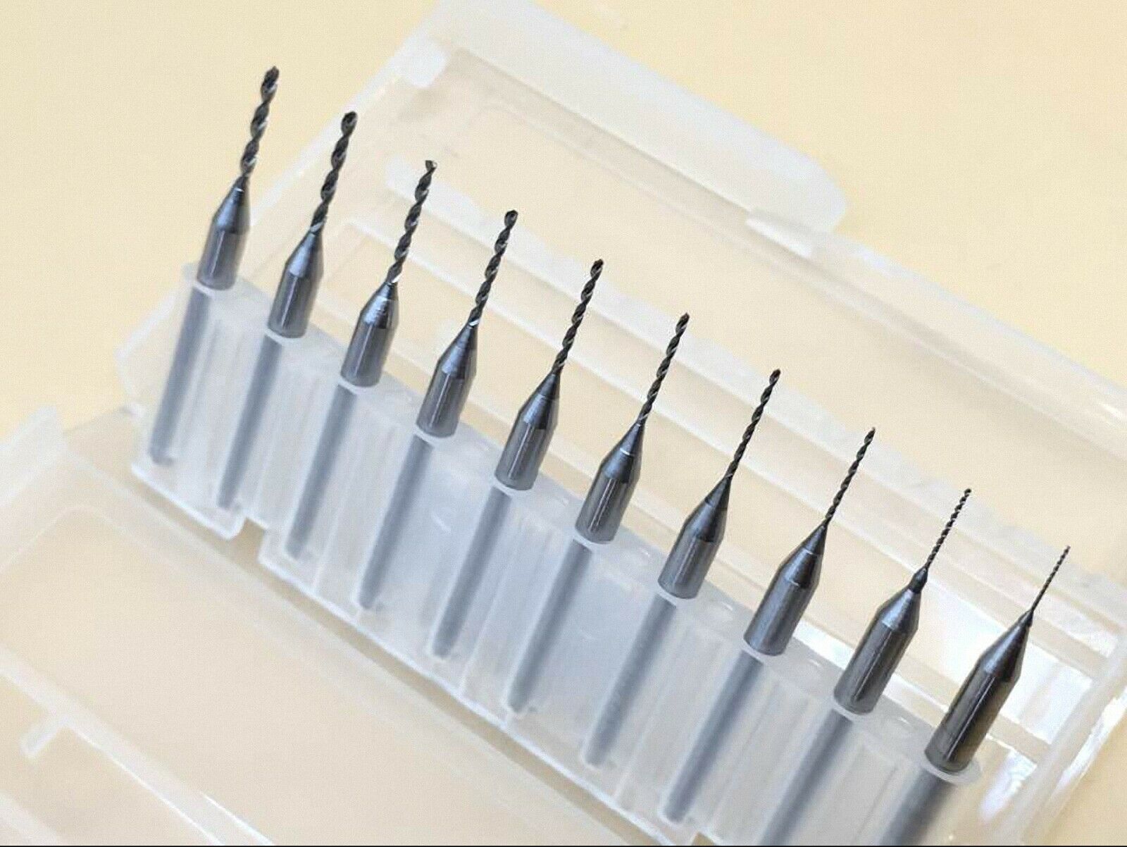 10Pcs 0.3-1.2 mm PCB Print Circuit Board Carbide Mini Micro Drill Bits CNC Tools