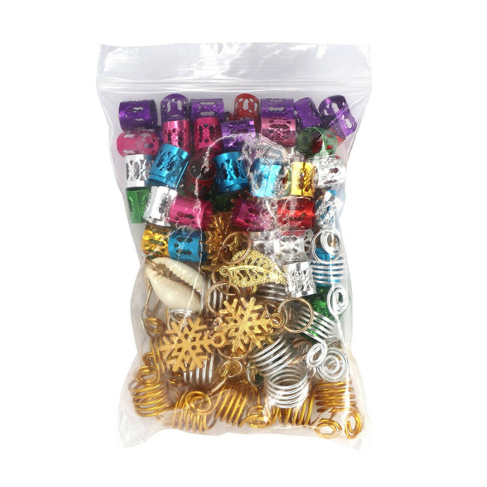 130x Star Hair Jewelry Braid Rings Accessories Dreadlocks Beads for Braiding