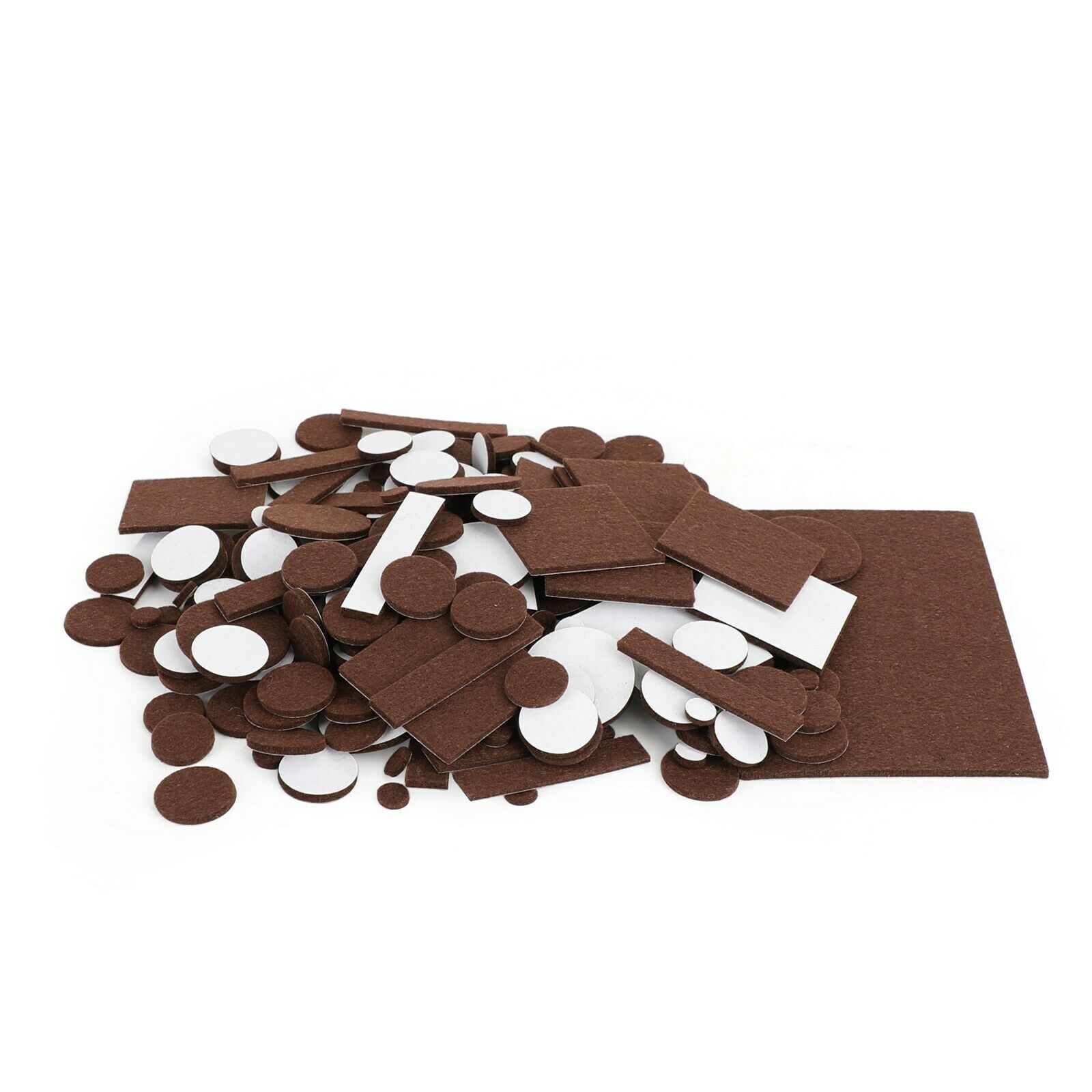 235 Piece Self-Stick Furniture Felt Pads for Hard Surfaces Brown BS5