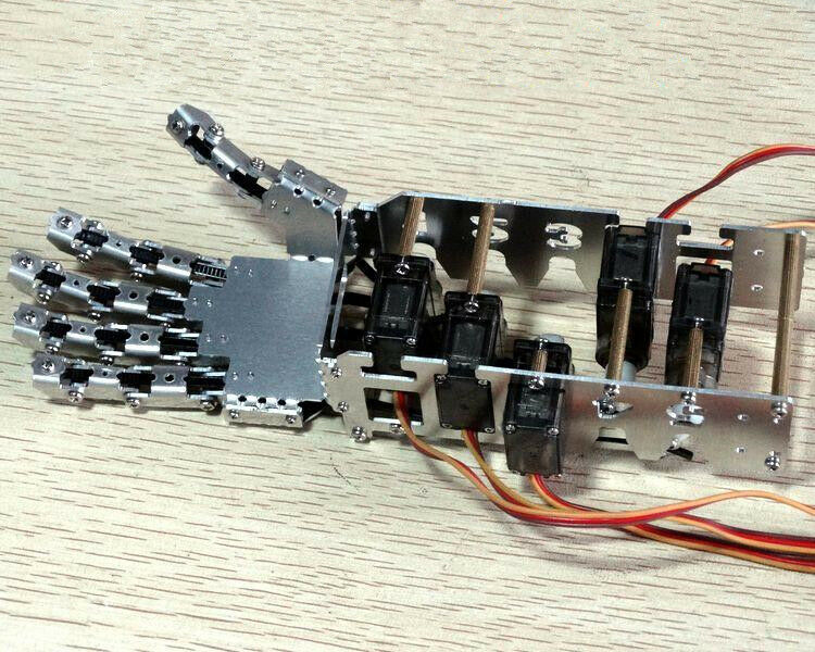 5 DOF 5 Fingers Humanoid Manipulator Arm Right Hand + 5pcs Servos DIY for Robot