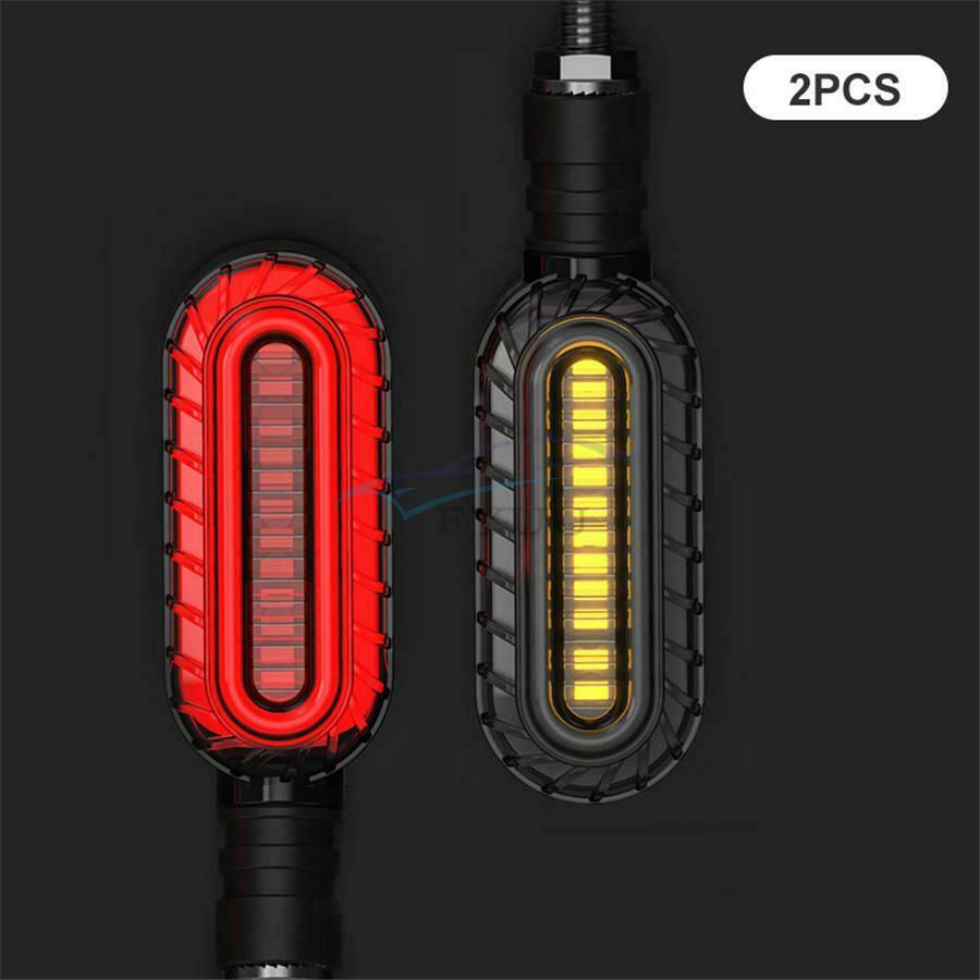 4 × Wear-resistant Motorcycle Daytime Running Lights DRL Flasher Stop Tail Light