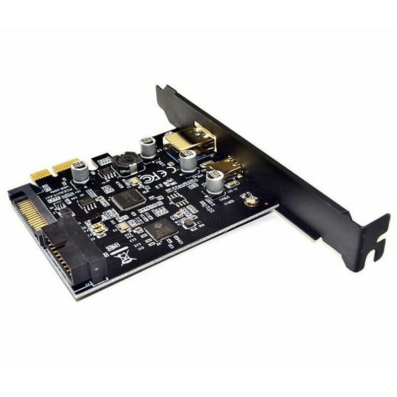 USB3.0 Type-C Front Adapter Card C-Type Plug 19PIN ASMeida 1042A P2H2