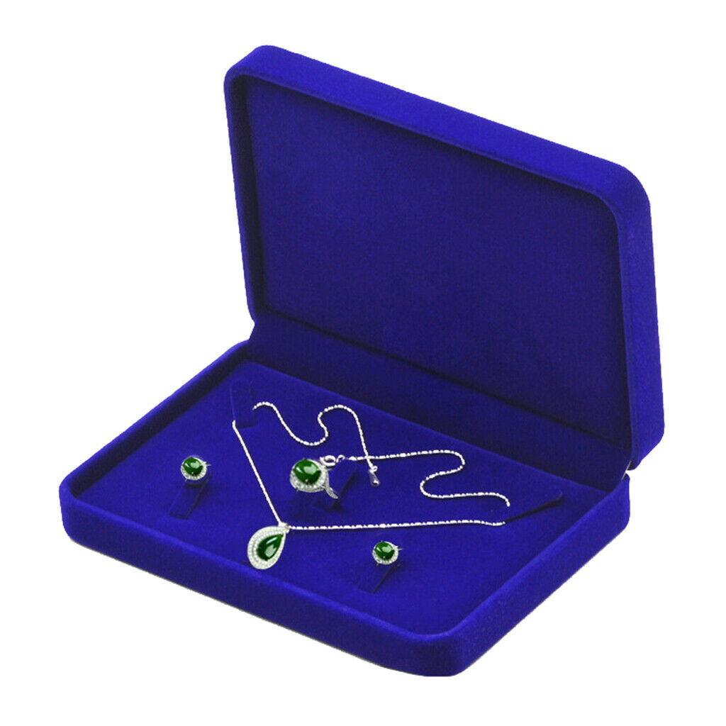 2Set Fashion Soft Velvet Jewelry Jewelry Set Box Necklace Storage Organizer