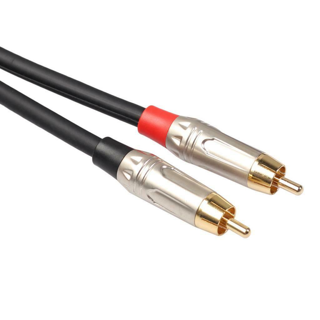 Dual Female to Dual RCA Male Signal Patch Cable Durable for Micophone 1.8m