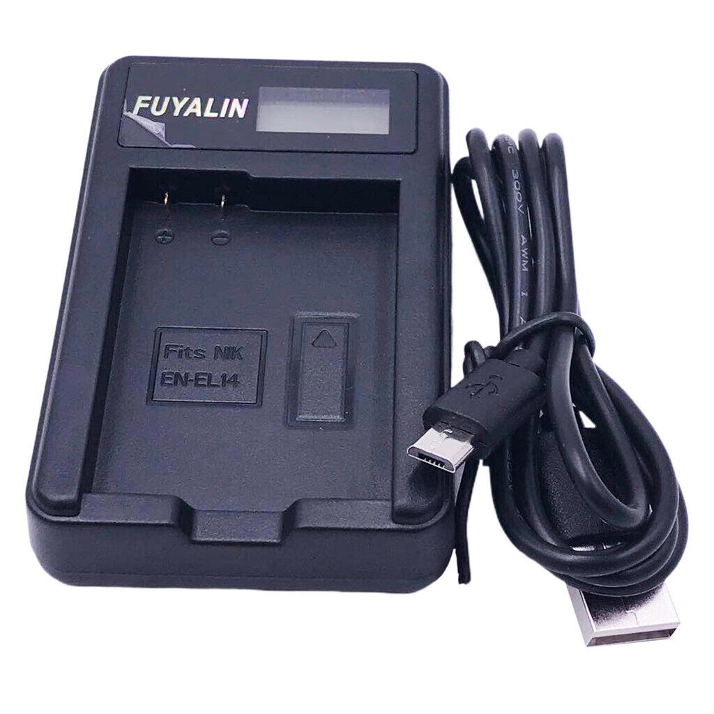 Camera charger for Nikon EN EL14 D3200 D3300 D3500 D5300